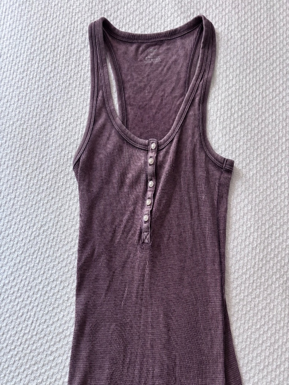 AE Mauve Distressed Tank Top